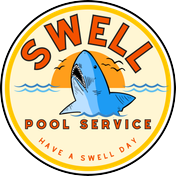 Swell Pool Service shark logo
